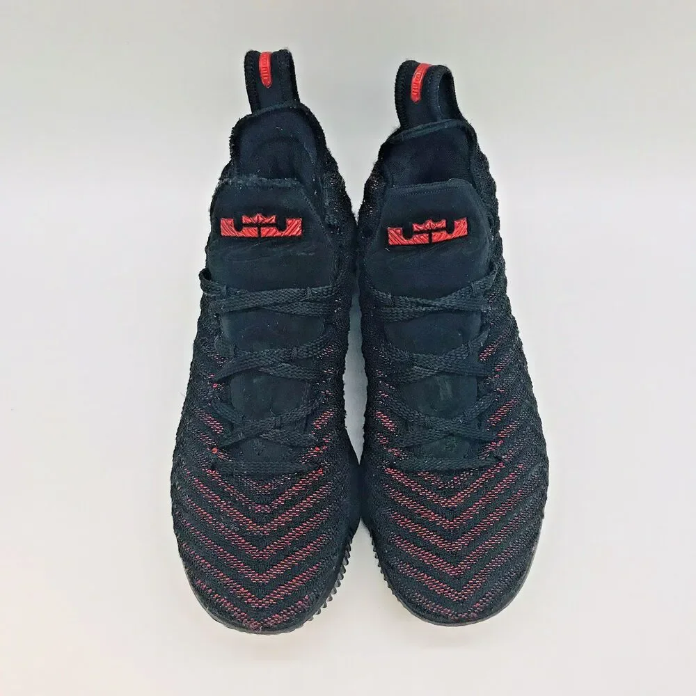 Nike LeBron 16 Fresh Bred 2018 Black/Red Youth 5.5Y AQ2465-002 Athletic Shoes